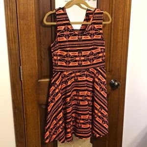 Rue 21 Tribal Print Coral Dress
